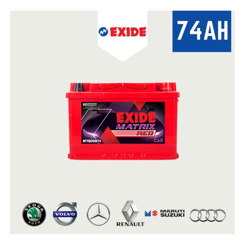 74AH Exide Car Battery Exide Mileage MTRED DIN74 [66 Months Warranty]-exide-inverter-battery-in-chennai